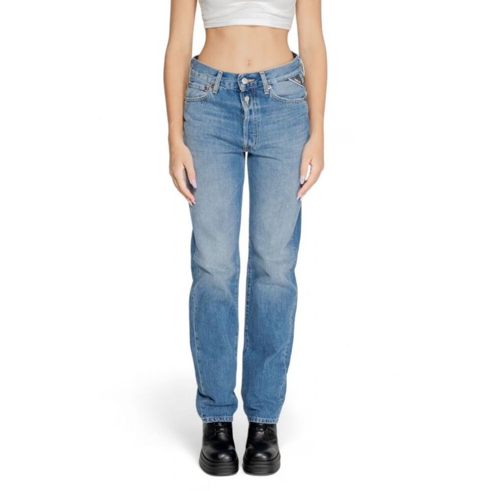 Replay Blue Cotton Mom Women's Jeans